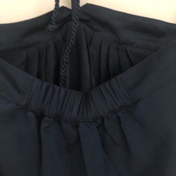 NWT Gap navy blue halter tie neck dress - Picture 4 of 8